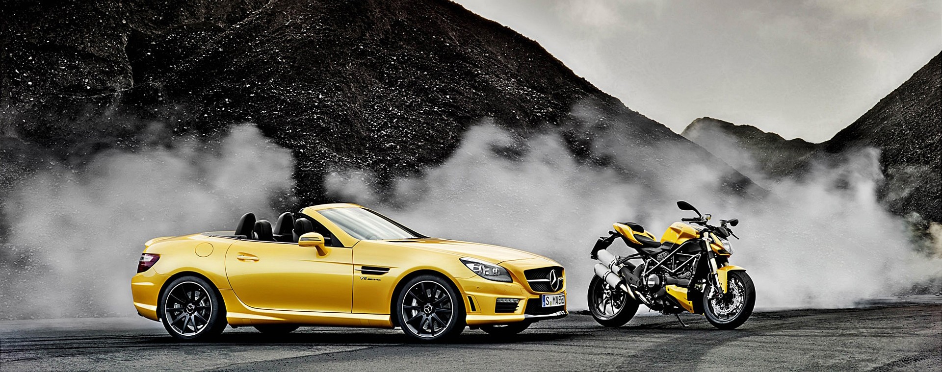 Cars and motorcycles