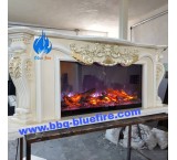 Electric fireplace, BLUE FIRE modern electric fireplace