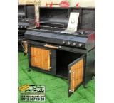 Charcoal gas barbecue