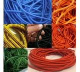 Braided elastic from 1 mil to 30 mils