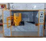 Automatic stoning machine, with sand and cast iron bed