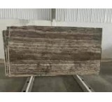 Travertine silver titanium slab stone