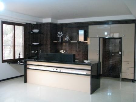 Cabinets all MDF, glass, glossy, leave