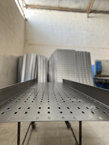 Production of cable trays and cable ladders and steel pipes