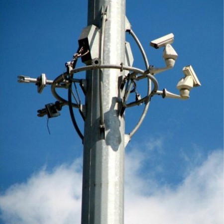 Construction of telecommunications mast, electricity mast, mesh mast