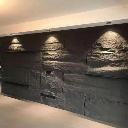 Polyurethane natural rock wall covering