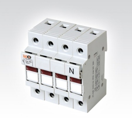 Three-phase lightning sectional fuse switch 38x10 LED