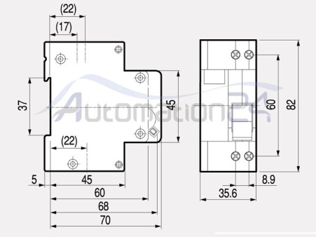 کلید مینیاتوری C60N تک پل 16 آمپر اسپکتر(spectre)کد SE-24403