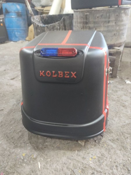 Motorized courier box, food delivery box, fiberglass box