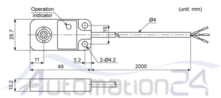 Inductive sensor Atonix PFI25-8DP2