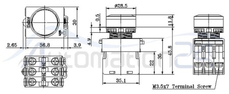 پوش باتن استارت کوینو NS22-PM-G1A00B