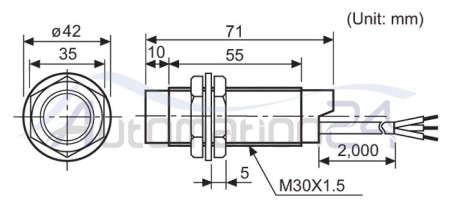 سنسور خازنی آتونیکس CR30-15AC