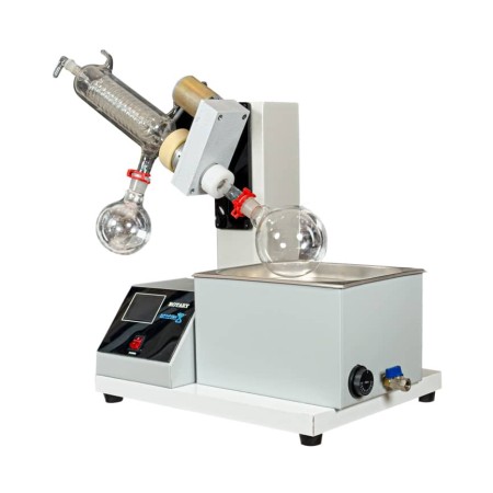 Rotary evaporator with digital barometer