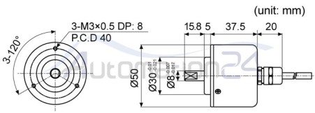 روتاری اینکودر آتونیکس E50S8-1024-6-L-5