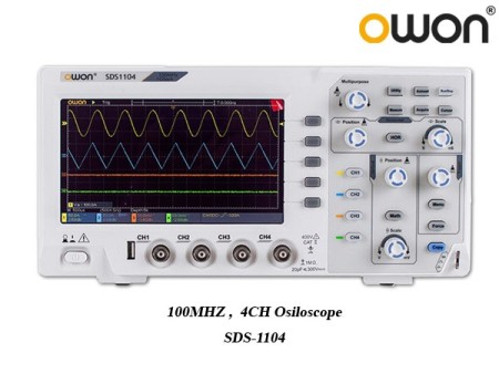 اسیلوسکوپ 100 مگاهرتز 4 کاناله owon مدل SDS1104