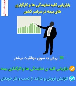 بازاریابی برای کلیه نمایندگی های و کارگزاری های بیمه سراسر کشور