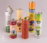 Cardboard cans and cylindrical cardboard packaging containers