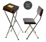 Boxed folding prayer table and chair