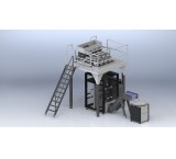 Packaging machine for 4 weighing granules, nuts, chips, rice, tea