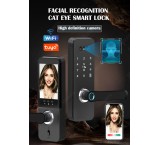 Biometric Safe Face Recognition Fingerprint Door Lock Waterproof Tuya Wifi Camera Smart Lock