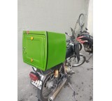 Motorized courier box, food delivery box, fiberglass box